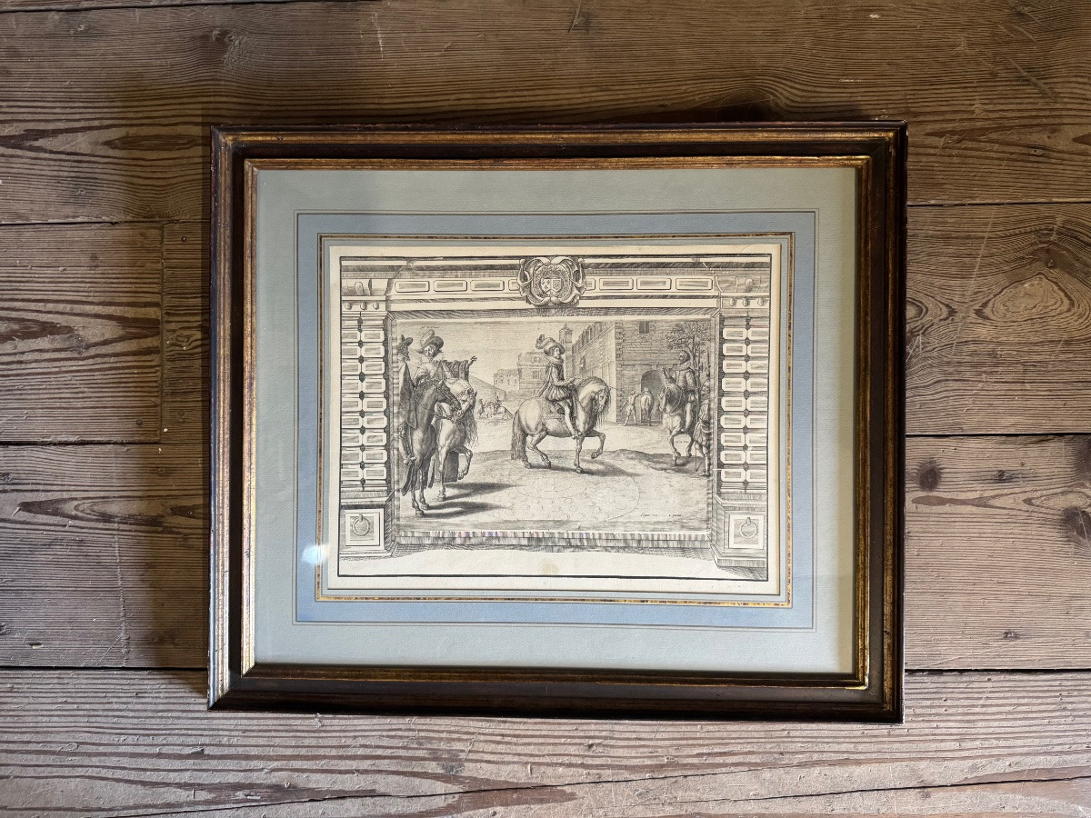 Set Of Three Engravings, Taken From “l'instruction Du Roy” By Antoine De Pluvinel, 1666-photo-3