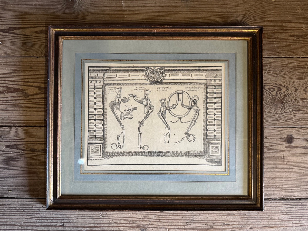 Set Of Three Engravings, Taken From “l'instruction Du Roy” By Antoine De Pluvinel, 1666-photo-4