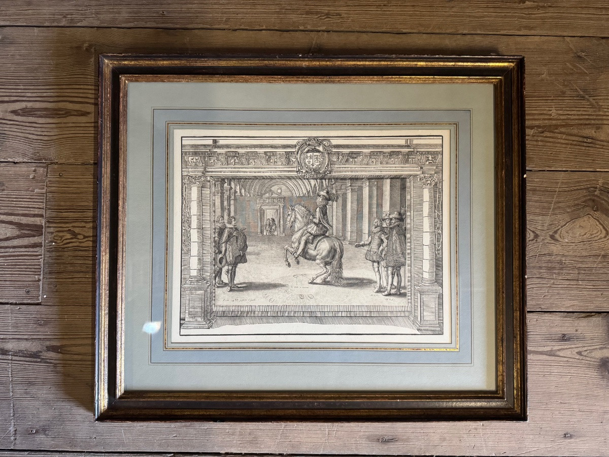 Set Of Three Engravings, Taken From “l'instruction Du Roy” By Antoine De Pluvinel, 1666-photo-5