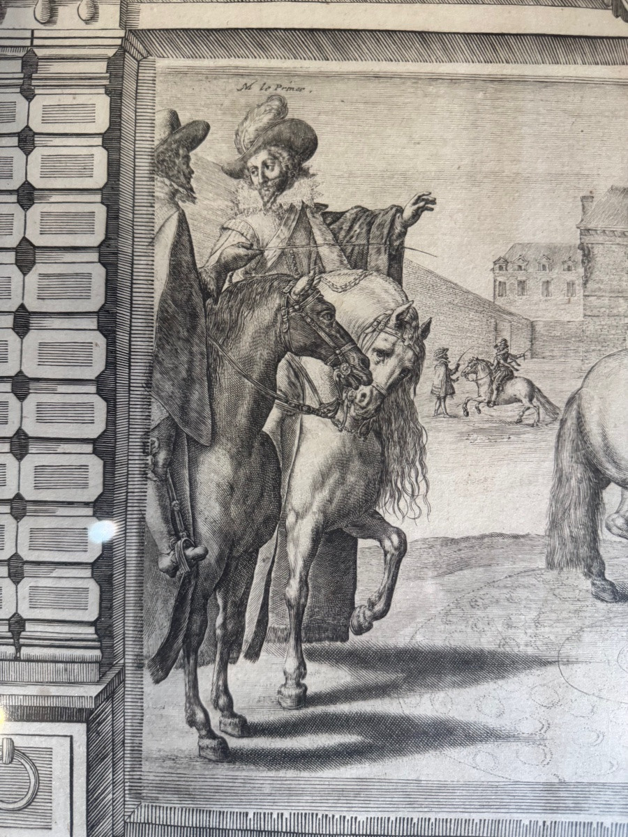 Set Of Three Engravings, Taken From “l'instruction Du Roy” By Antoine De Pluvinel, 1666-photo-6