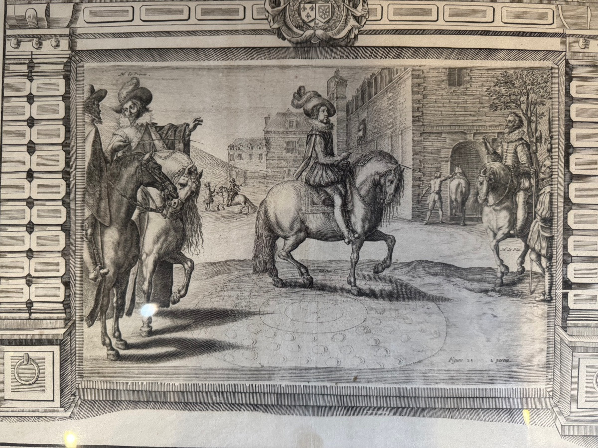 Set Of Three Engravings, Taken From “l'instruction Du Roy” By Antoine De Pluvinel, 1666-photo-7
