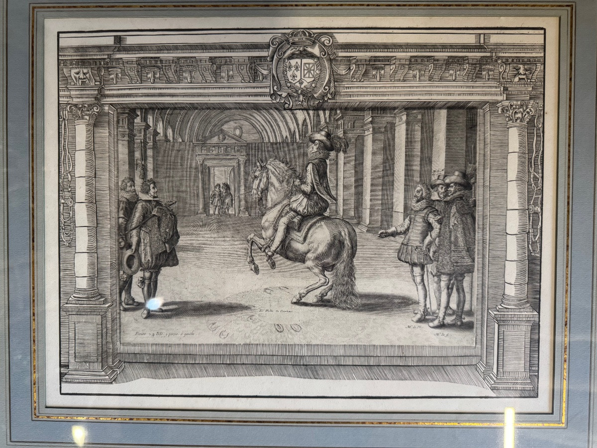 Set Of Three Engravings, Taken From “l'instruction Du Roy” By Antoine De Pluvinel, 1666-photo-8