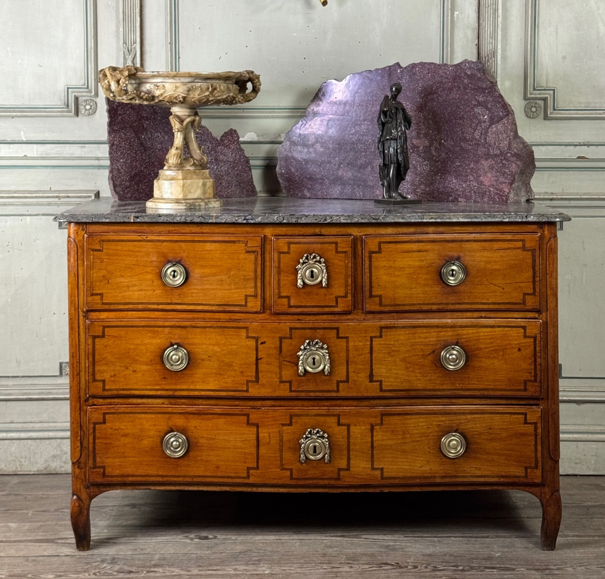 Commode Transition en merisier, XVIIIème siècle