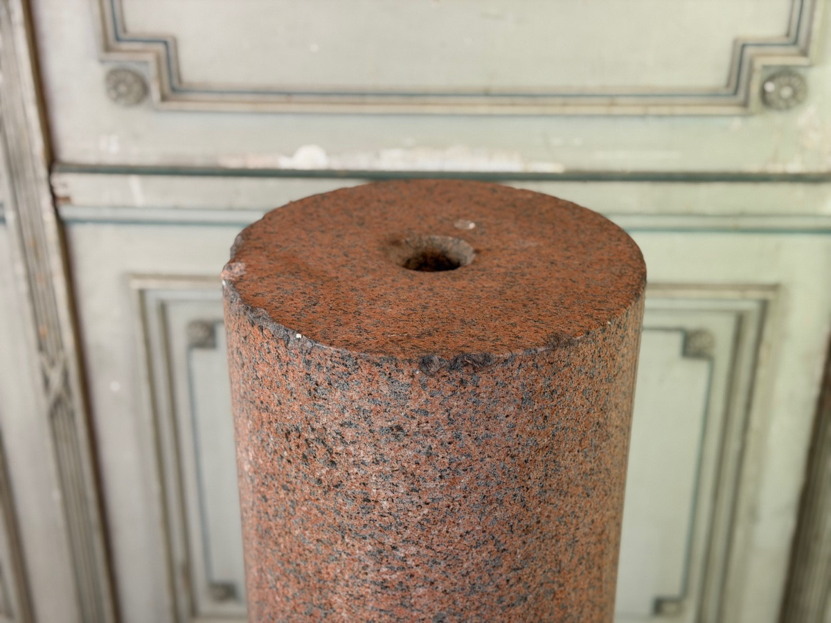 Colonne en granite sur une base en marbre de Carrare, vers 1880-photo-6