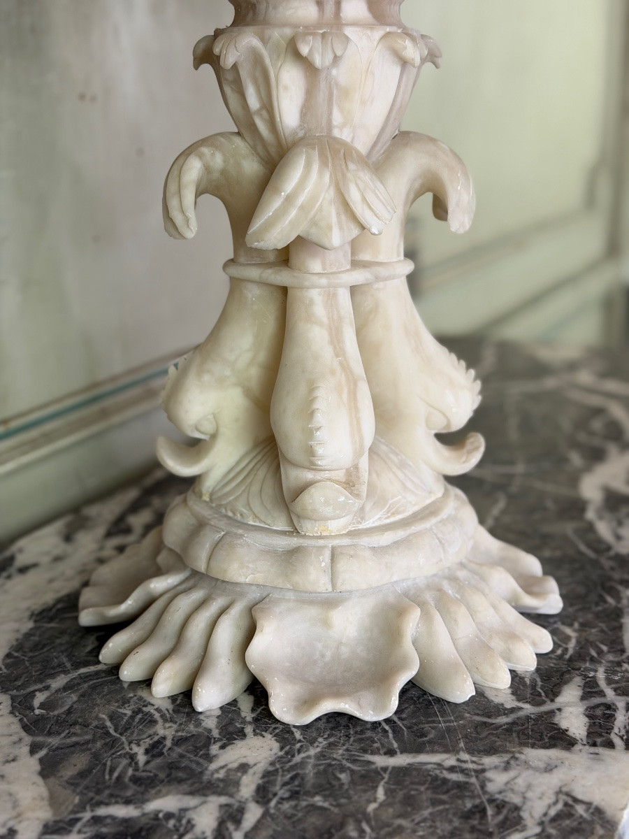 Large Alabaster Cup, Italy, Circa 1900-photo-5