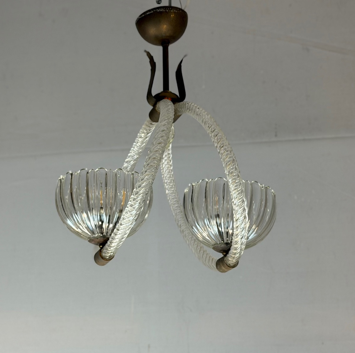 Venetian Chandelier In Murano Glass, Circa 1950-photo-1