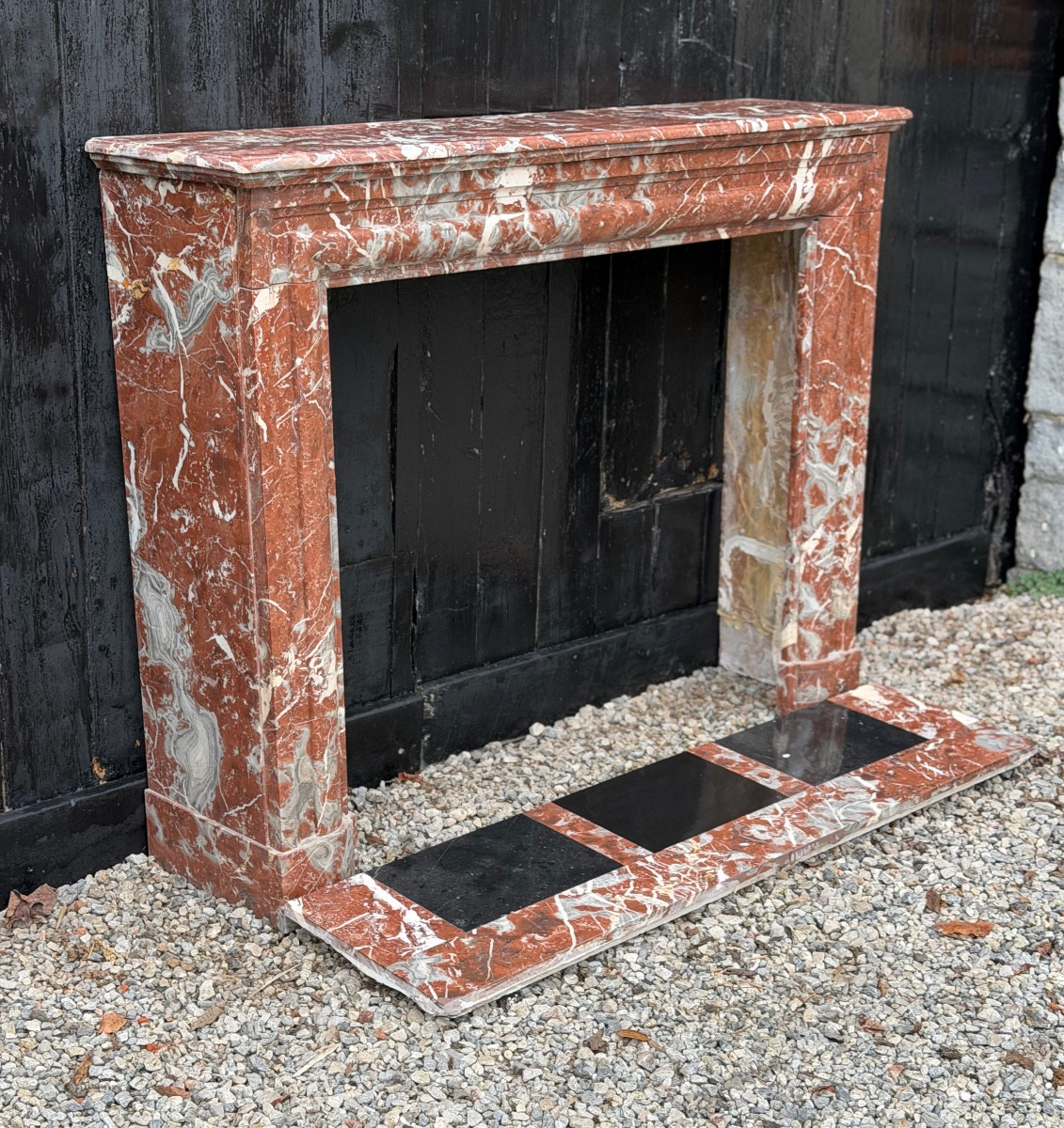 Louis XIV Style Fireplace In Rance Marble, Circa 1880 