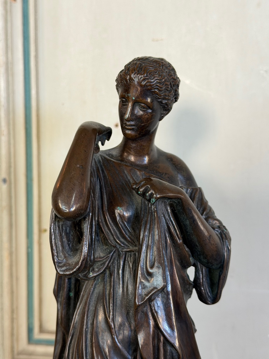 Diane de Gabies, bronze d’après l’Antique, vers 1900-photo-2