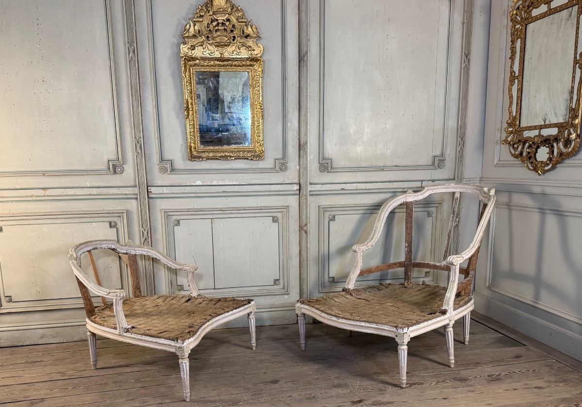 Duchesse brisée Louis XVI, fin XVIIIème siècle-photo-4