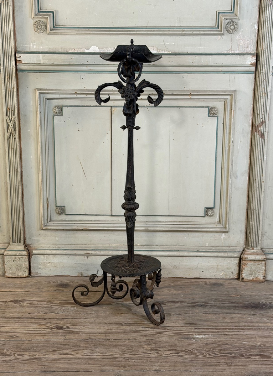 Sellette en fer forgé, France vers 1880