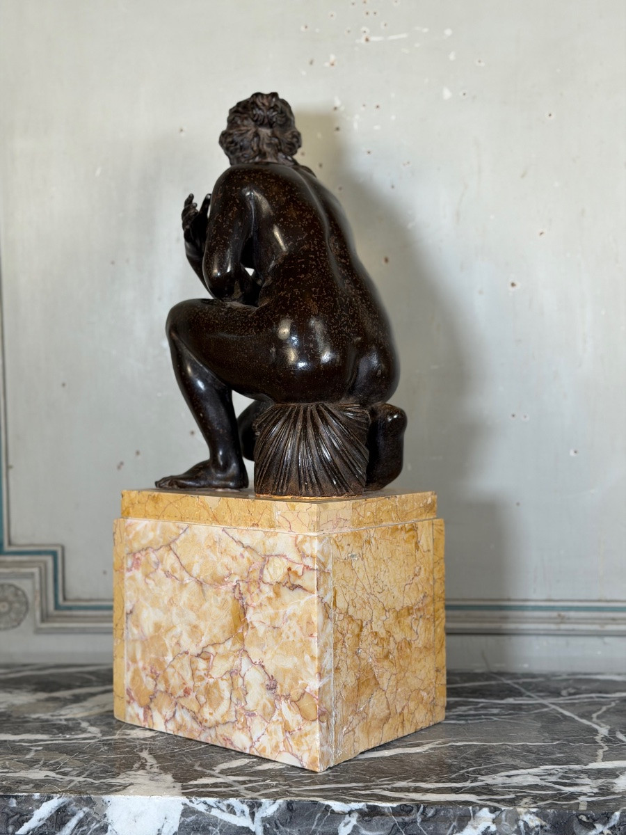 Crouching Venus, Cast After The Sculpture By Doidalsas Of Bithynia, 19th Century -photo-4