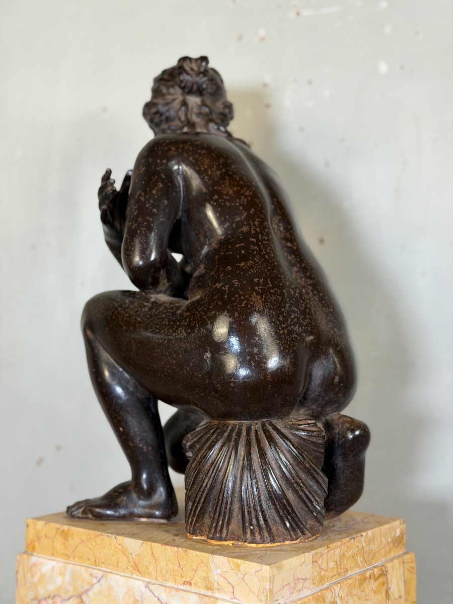 Crouching Venus, Cast After The Sculpture By Doidalsas Of Bithynia, 19th Century -photo-5