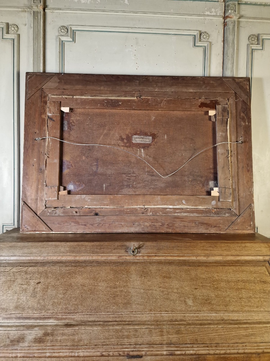 Oil On Canvas, “view Of A Frozen Sea”, Monogram And Date Lower Right, Pe 86 For 1886-photo-7