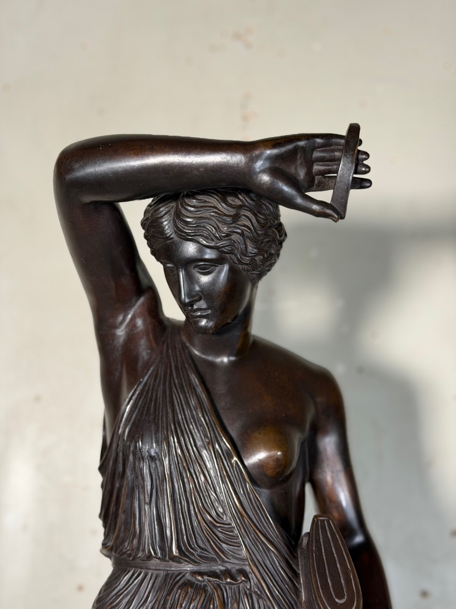 Wounded Amazon, Bronze After The Antique, Barbedienne Cast, 19th Century -photo-3