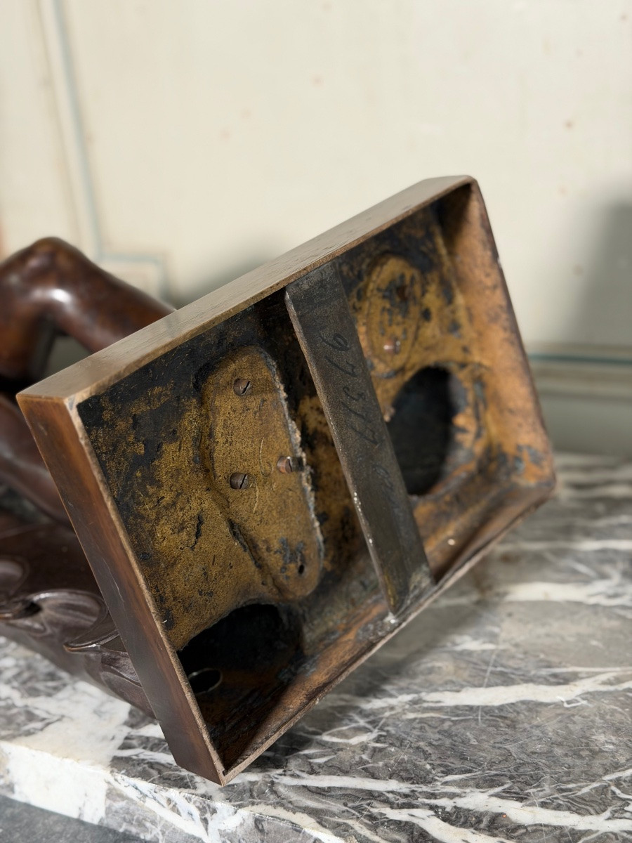 Wounded Amazon, Bronze After The Antique, Barbedienne Cast, 19th Century -photo-6