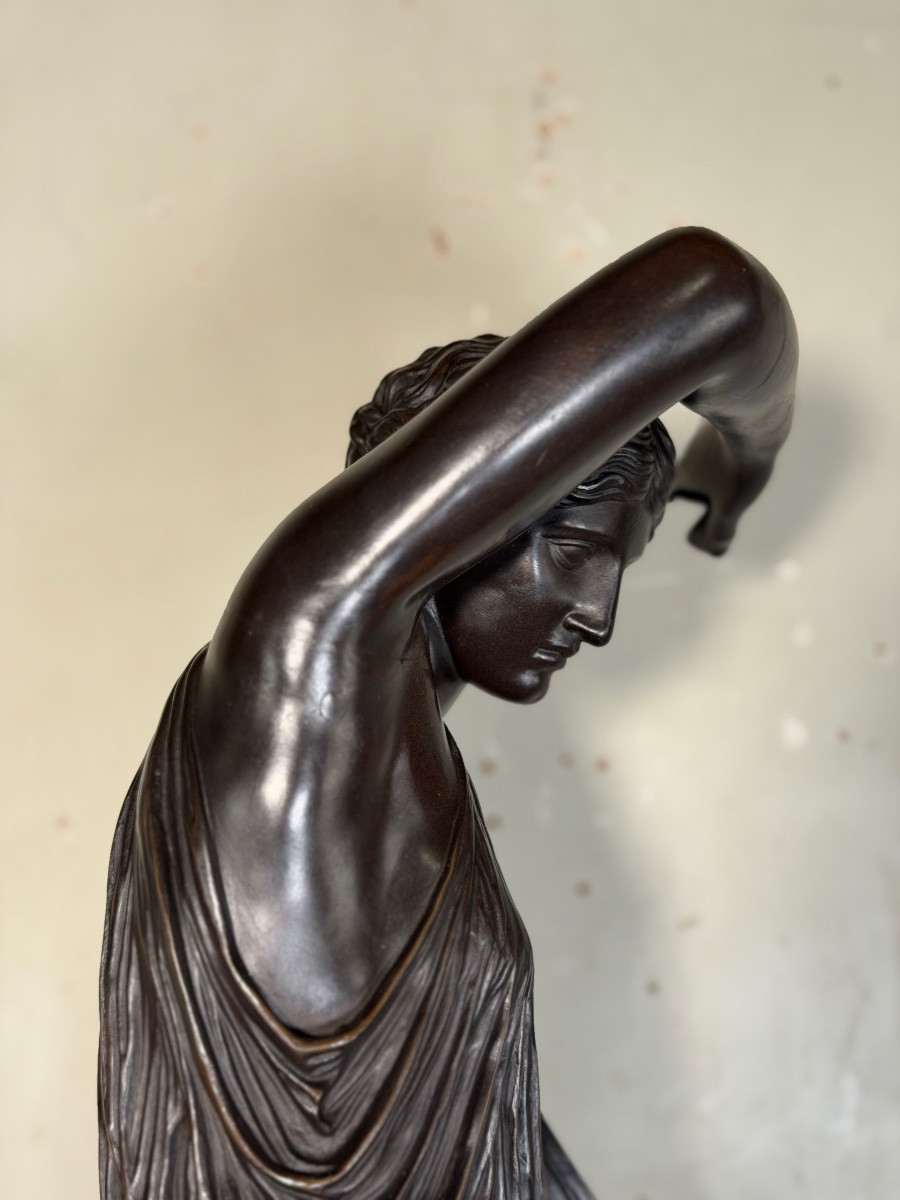 Wounded Amazon, Bronze After The Antique, Barbedienne Cast, 19th Century -photo-7