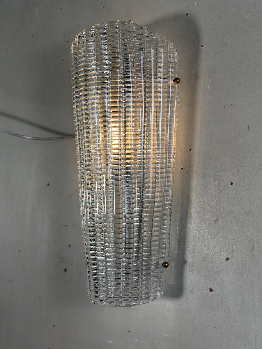 A Venetian Wall Lamp In Murano Glass, Circa 1980 -photo-3