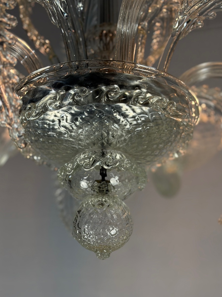 Venetian Chandelier In Murano Glass, 5 Arms, Circa 1930-photo-1