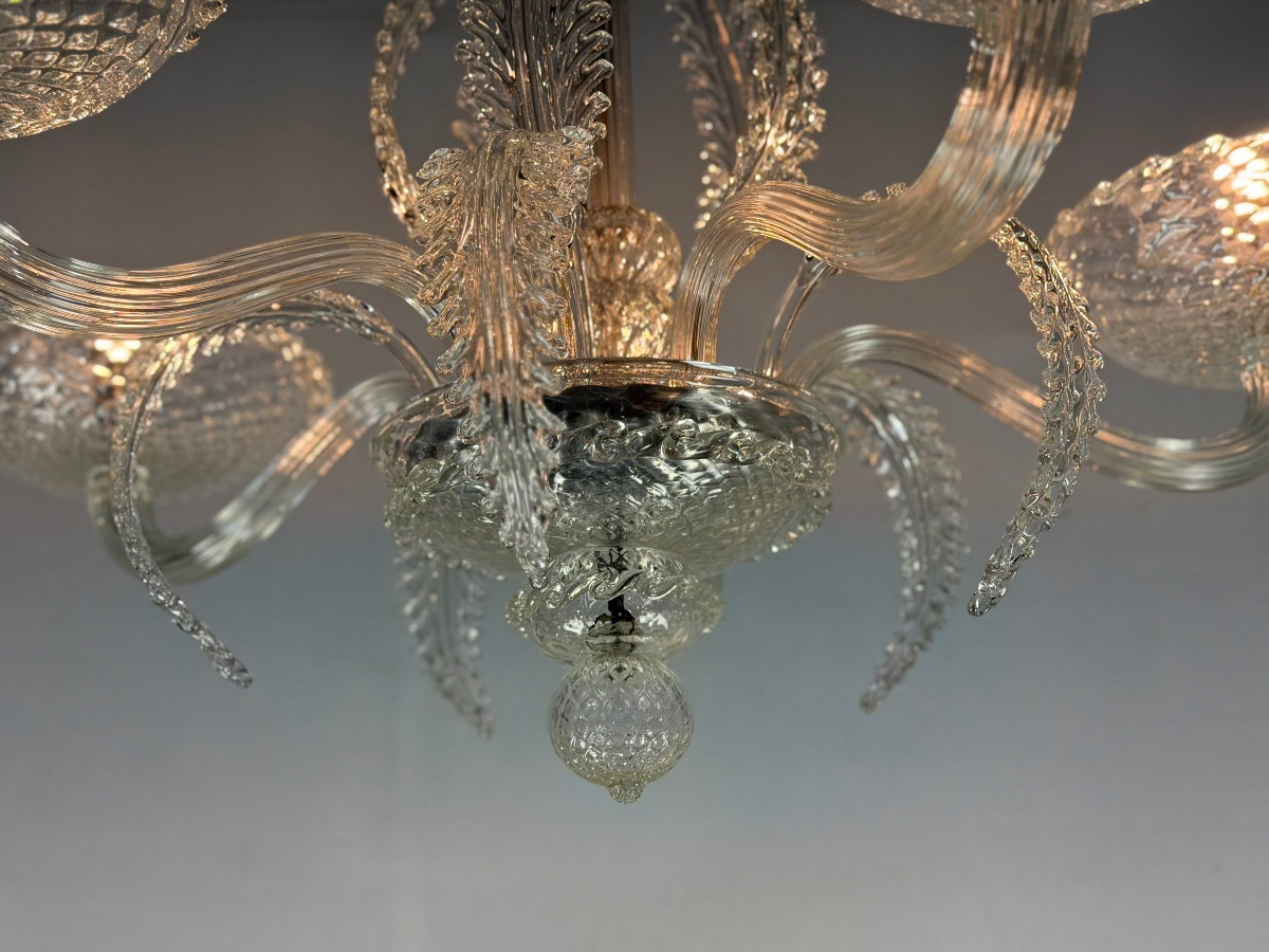 Venetian Chandelier In Murano Glass, 5 Arms, Circa 1930-photo-7