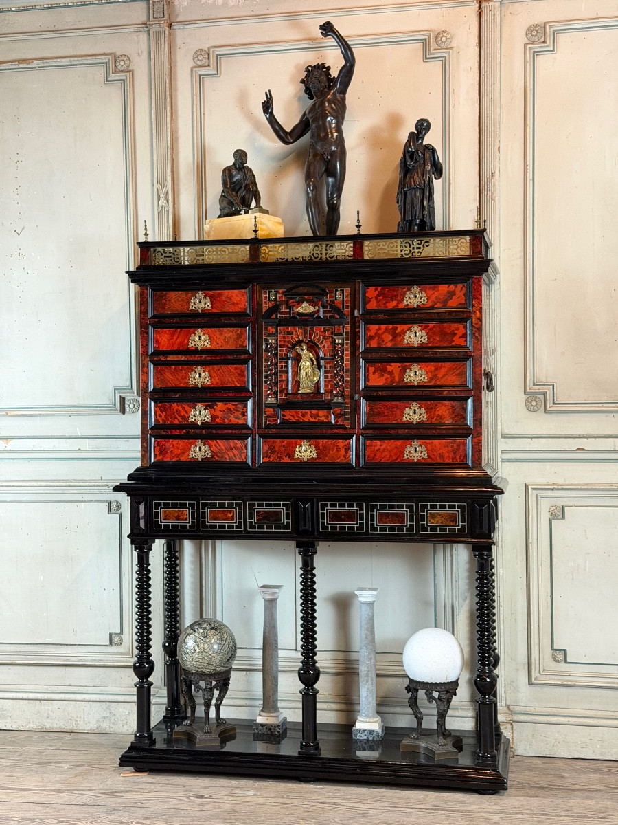 Antwerp Cabinet, Ebony, Tortoise Shell, Rosewood And Bone, 17th Century