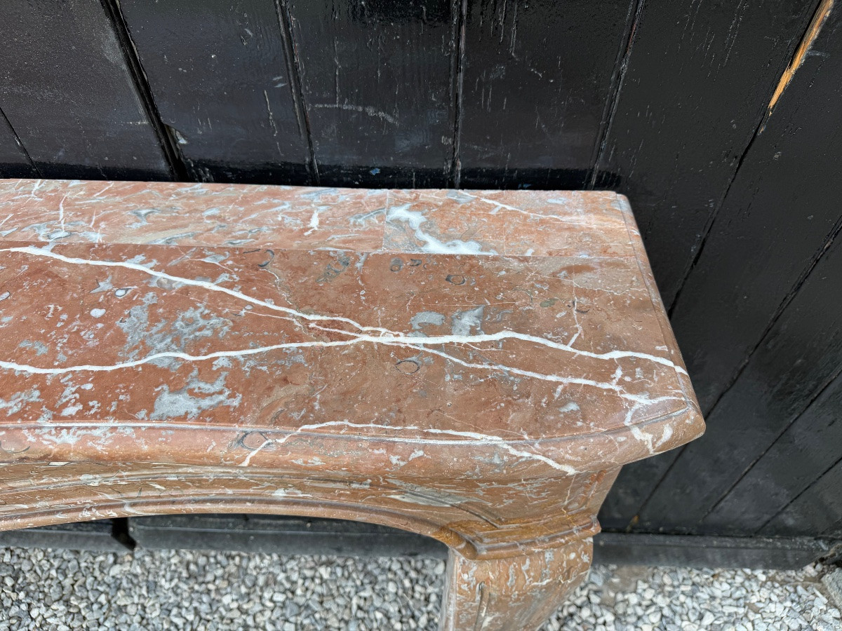 cheminée Louis XV en marbre de Rance du XVIIIème siècle-photo-2