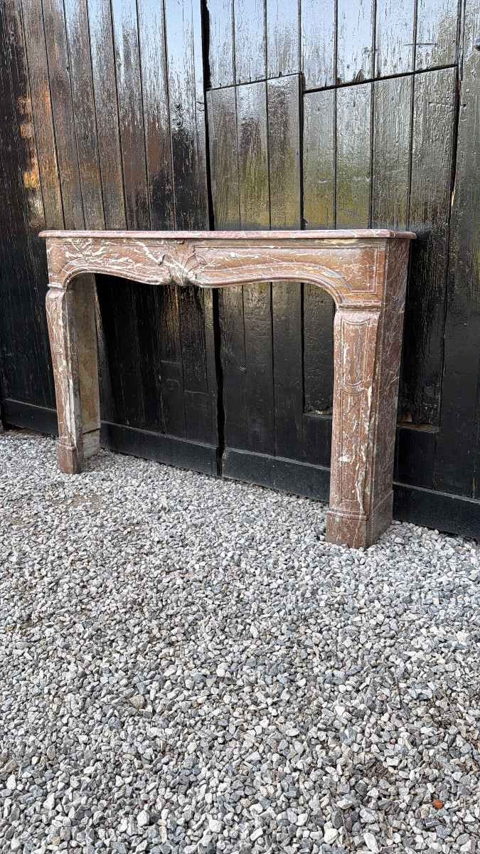 cheminée Louis XV en marbre de Rance du XVIIIème siècle-photo-4