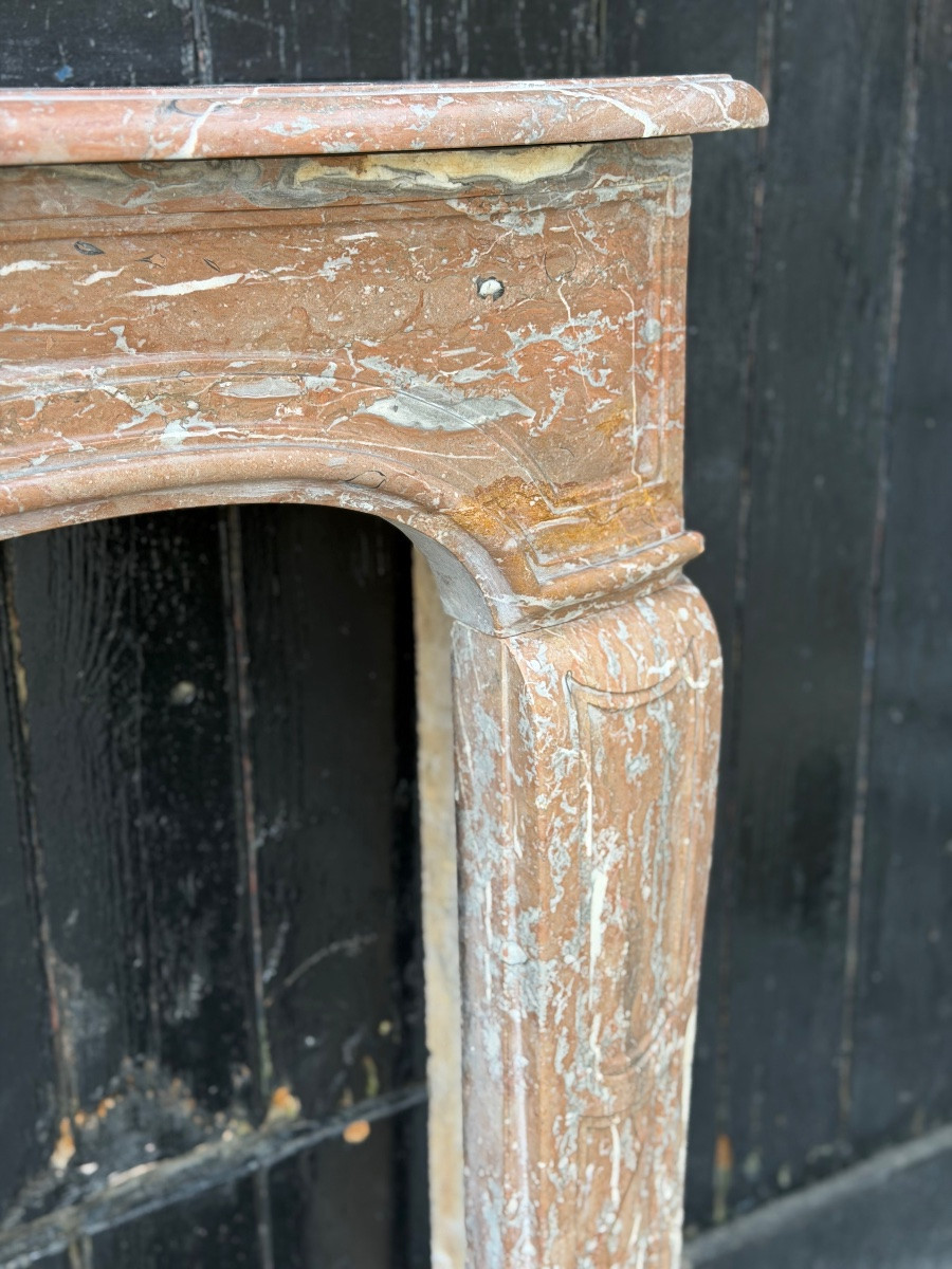 cheminée Louis XV en marbre de Rance du XVIIIème siècle-photo-5