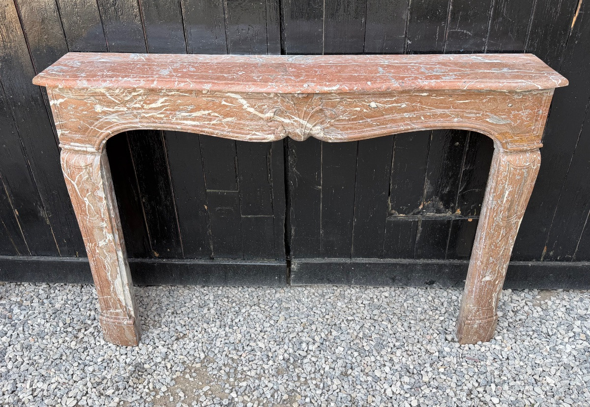 cheminée Louis XV en marbre de Rance du XVIIIème siècle-photo-7