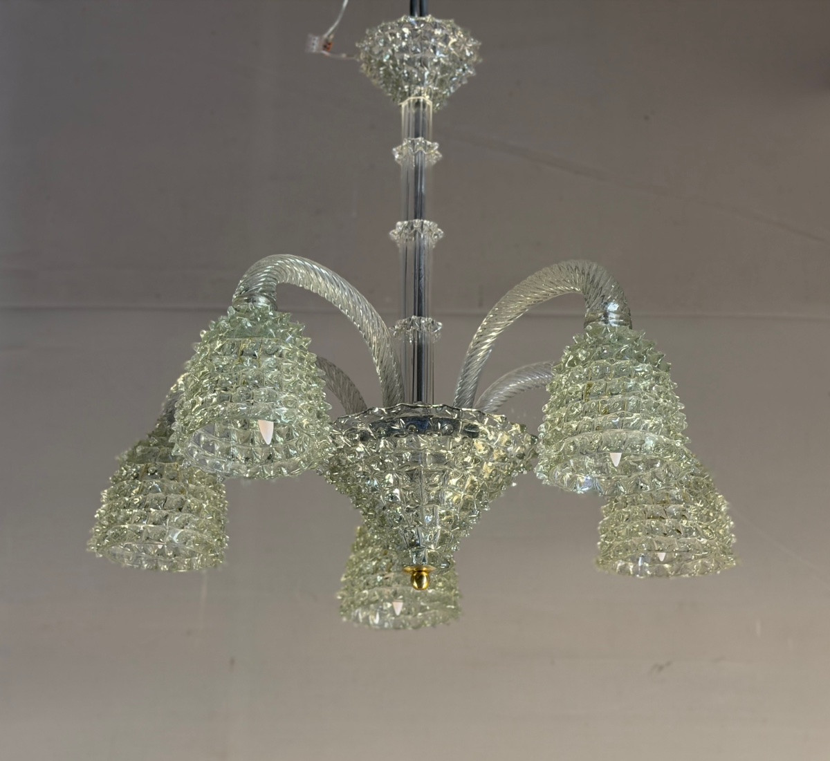 Lustre vénitien modèle Rostrato par Barovier et Toso, vers 1930-photo-2