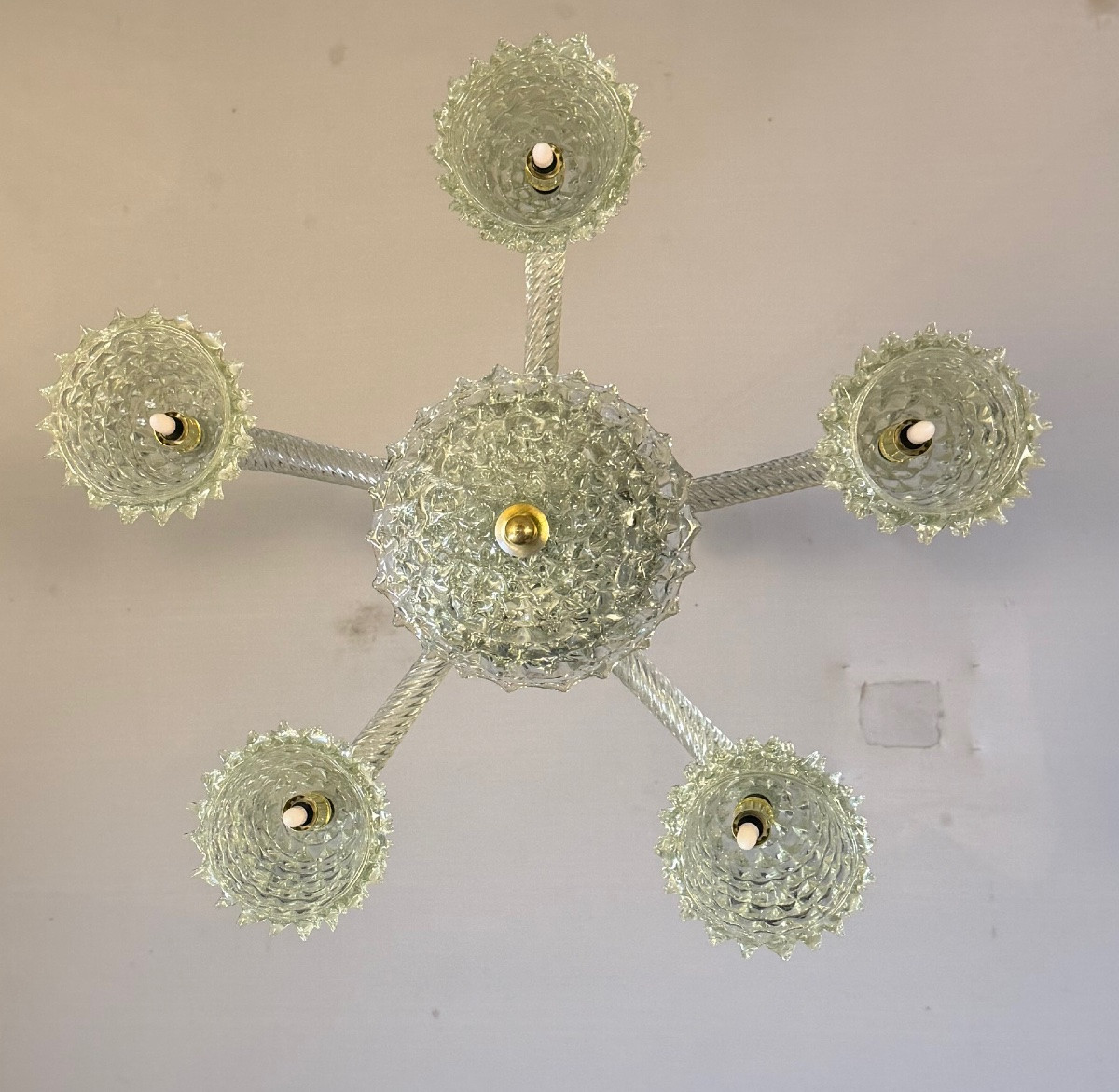 Lustre vénitien modèle Rostrato par Barovier et Toso, vers 1930-photo-3