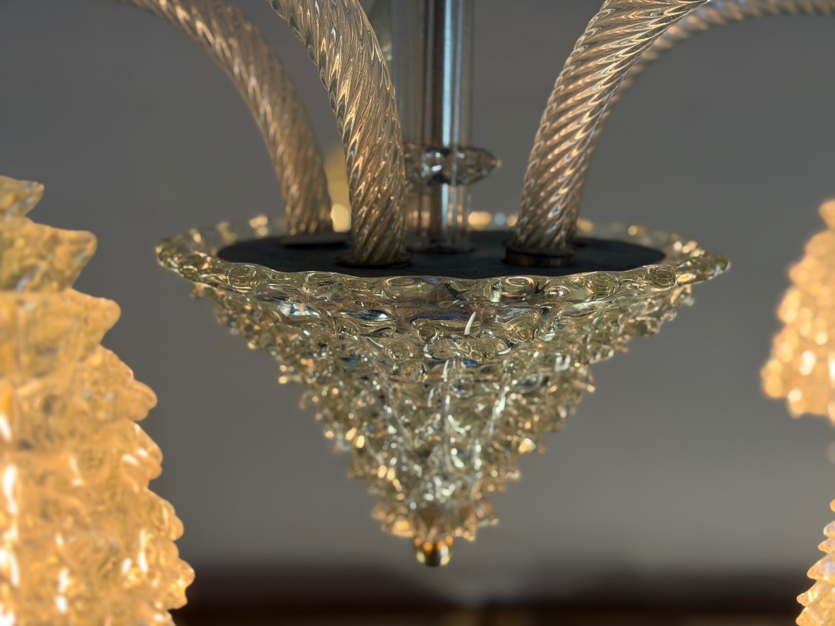Lustre vénitien modèle Rostrato par Barovier et Toso, vers 1930-photo-2