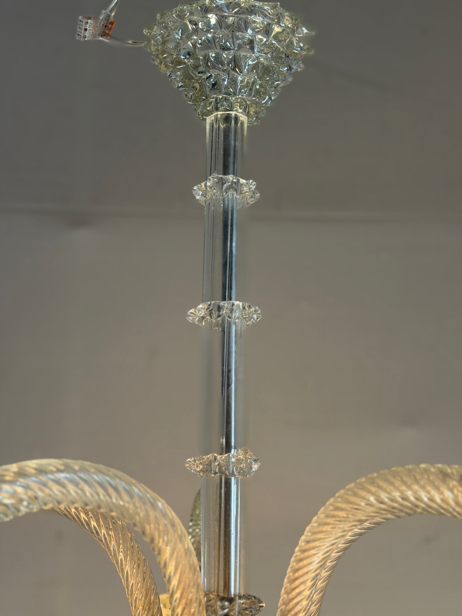 Lustre vénitien modèle Rostrato par Barovier et Toso, vers 1930-photo-3
