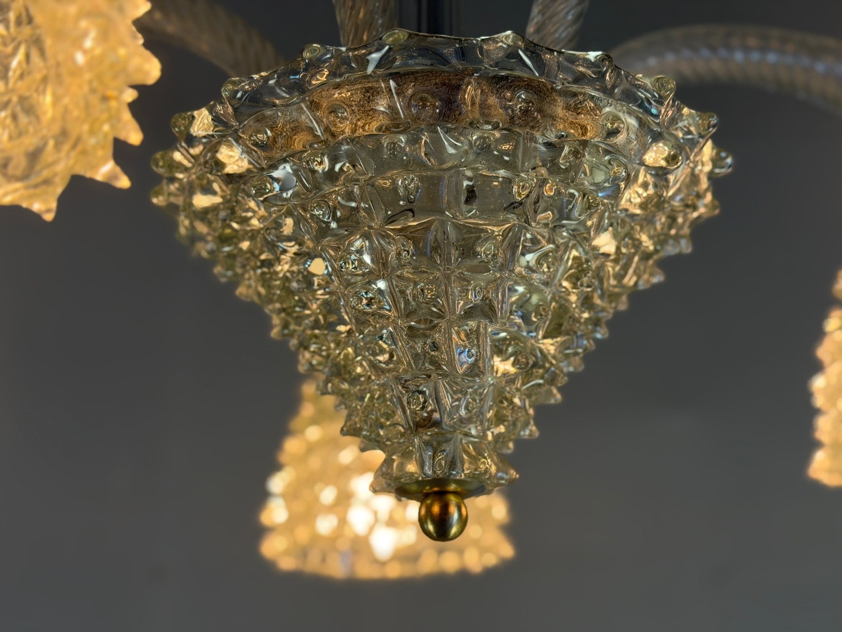 Lustre vénitien modèle Rostrato par Barovier et Toso, vers 1930-photo-5