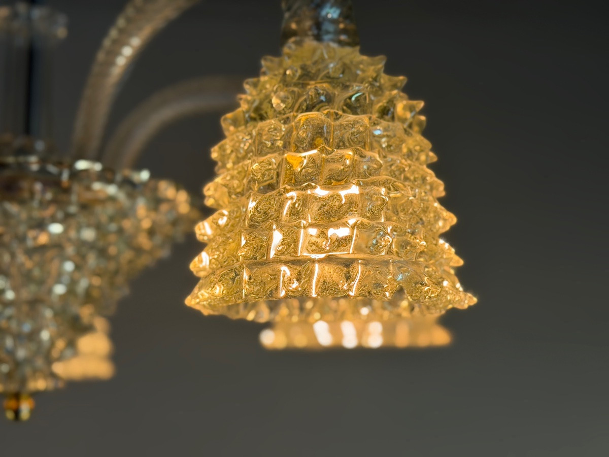 Lustre vénitien modèle Rostrato par Barovier et Toso, vers 1930-photo-7