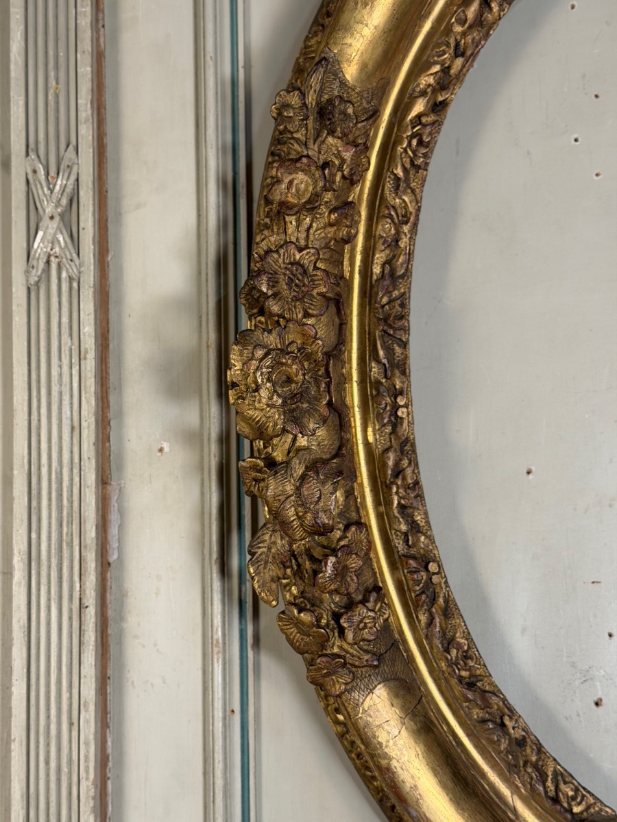 Cadre Régence en bois sculpté et doré, XVIIIème siècle-photo-3