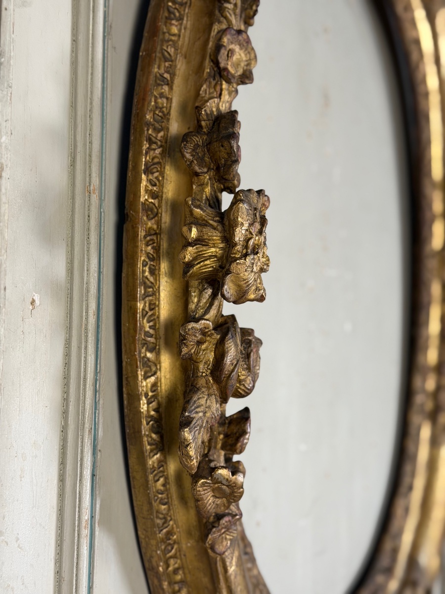 Cadre Régence en bois sculpté et doré, XVIIIème siècle-photo-5