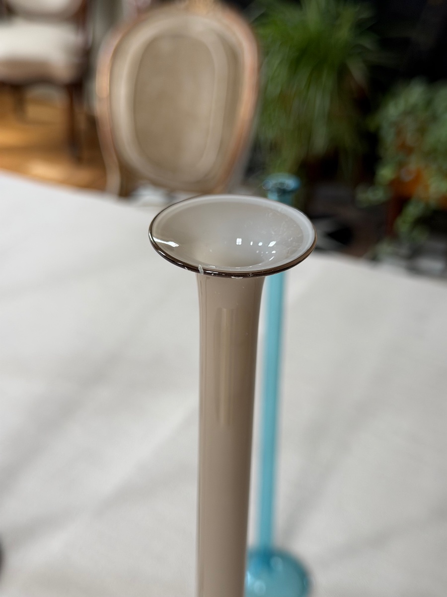 15 Candleholders Made Of Molded And Blown Glass, Model S 165 By Luciano Vistosi, Circa 1960-photo-7