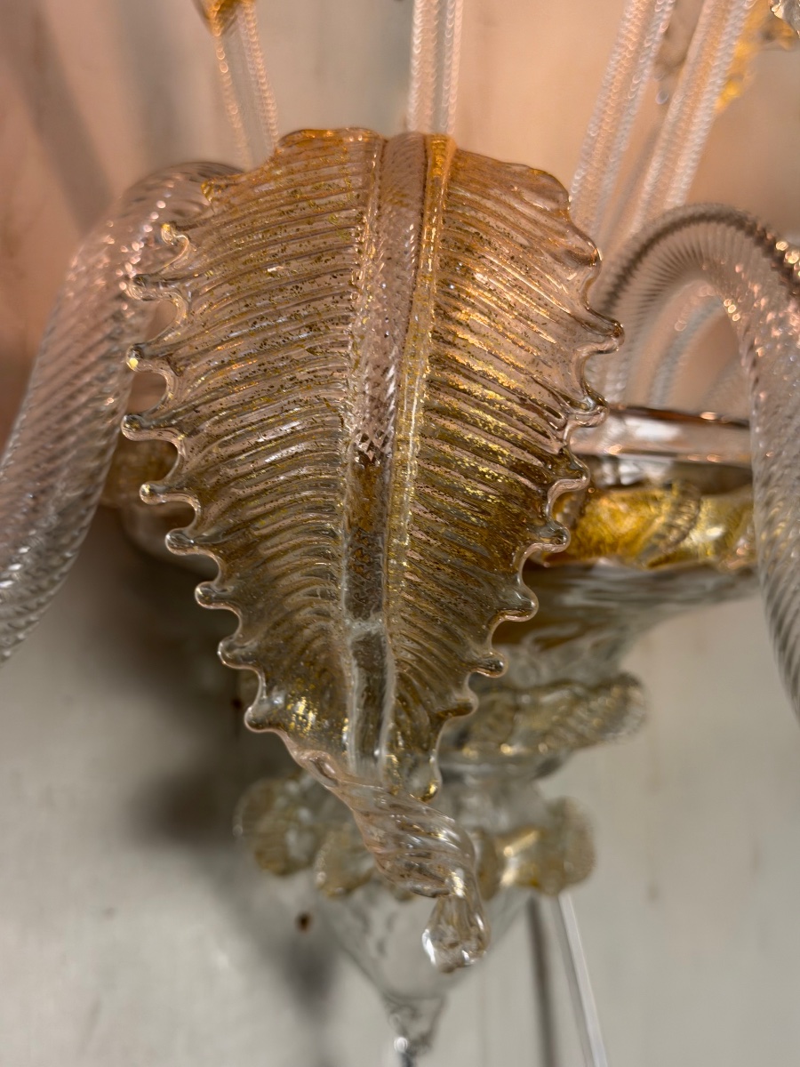 Venetian Murano Glass Wall Sconce, Circa 1950-photo-2