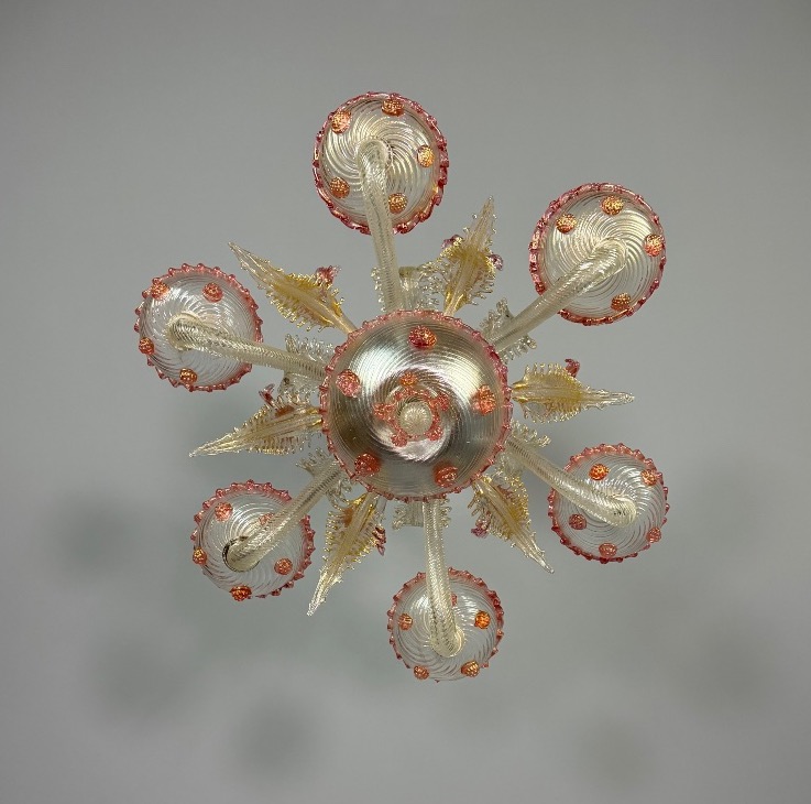 Lustre vénitien en verre de Murano, vers 1940-photo-6