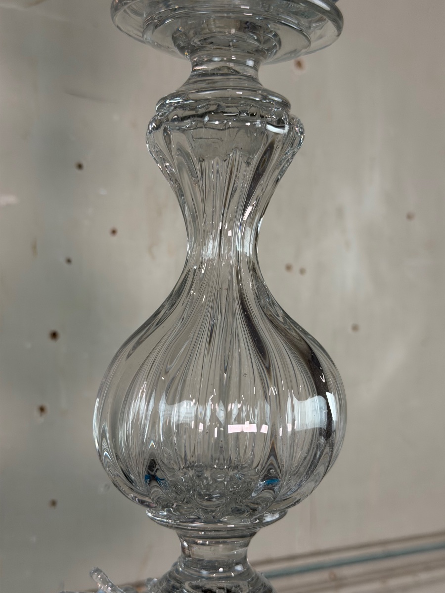Bougeoir vénitien en verre de Murano, vers 1880-photo-5