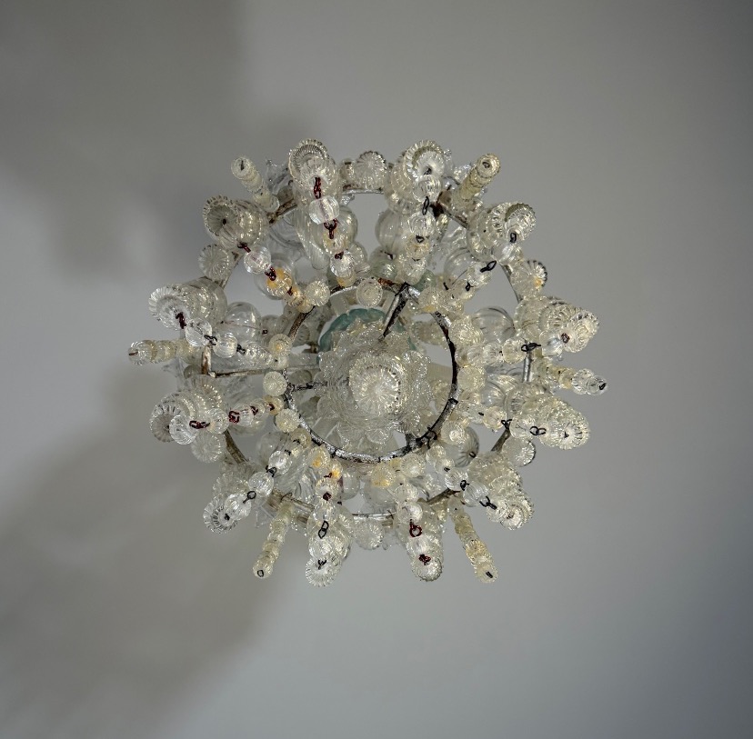 Venetian Murano Glass Bead Chandelier, Circa 1900 -photo-8