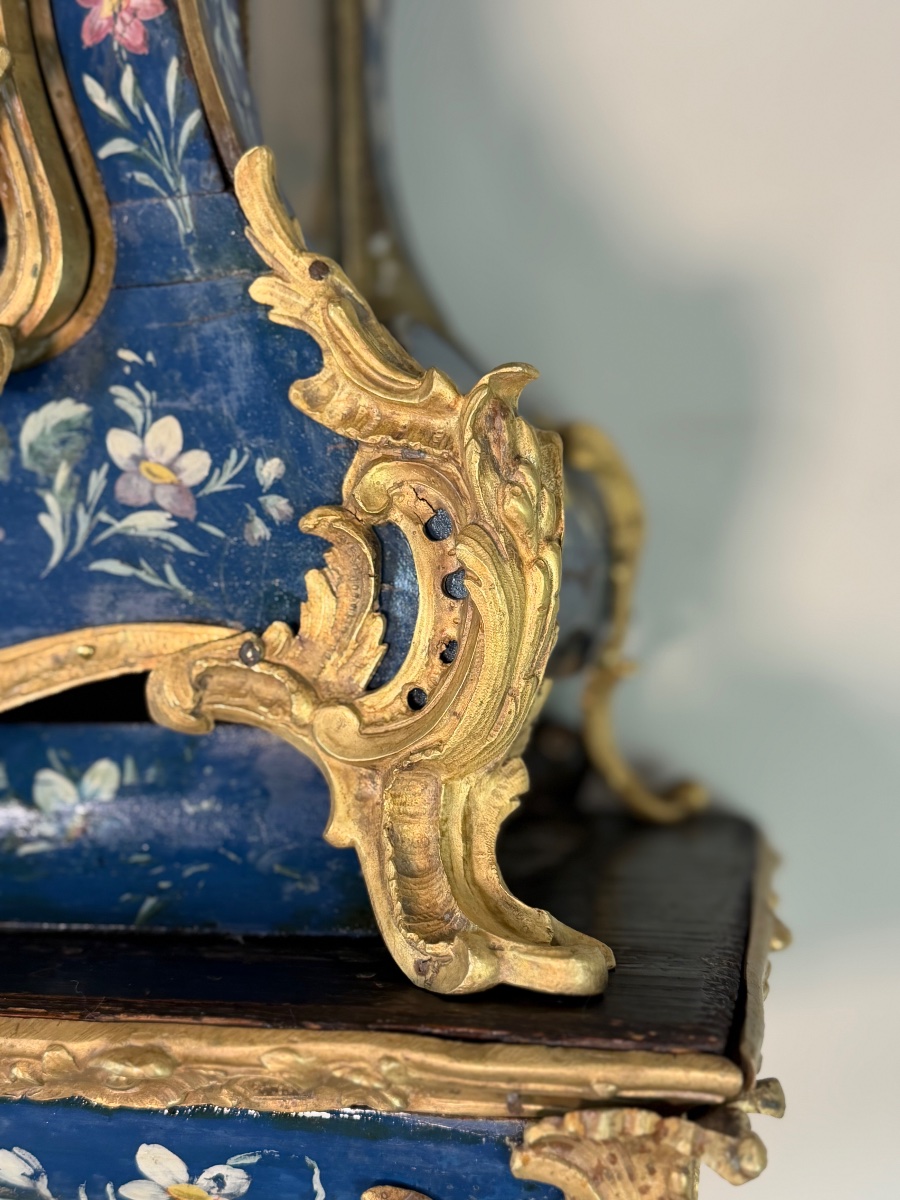 Cartel Louis XV et son cul de lampe, XVIIIème siècle -photo-1