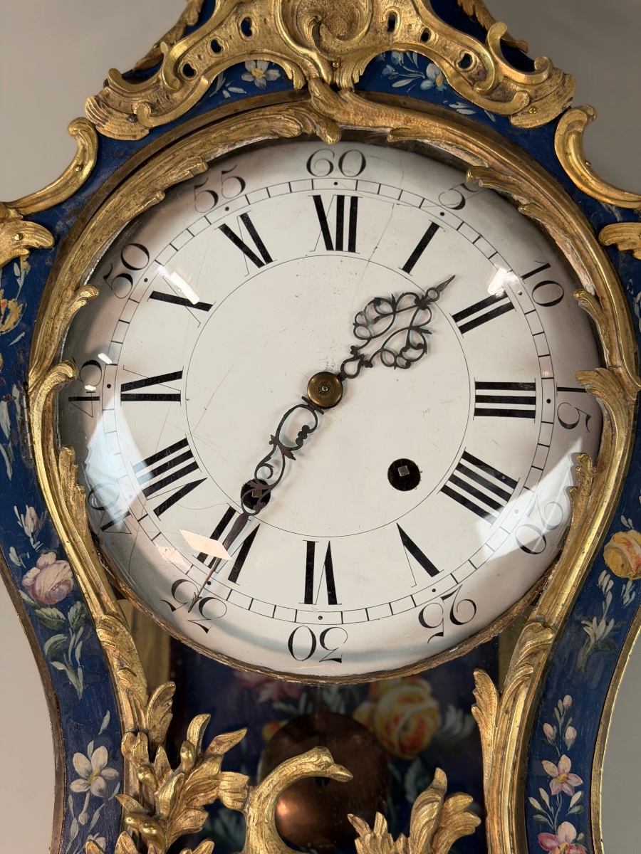 Cartel Louis XV et son cul de lampe, XVIIIème siècle -photo-5