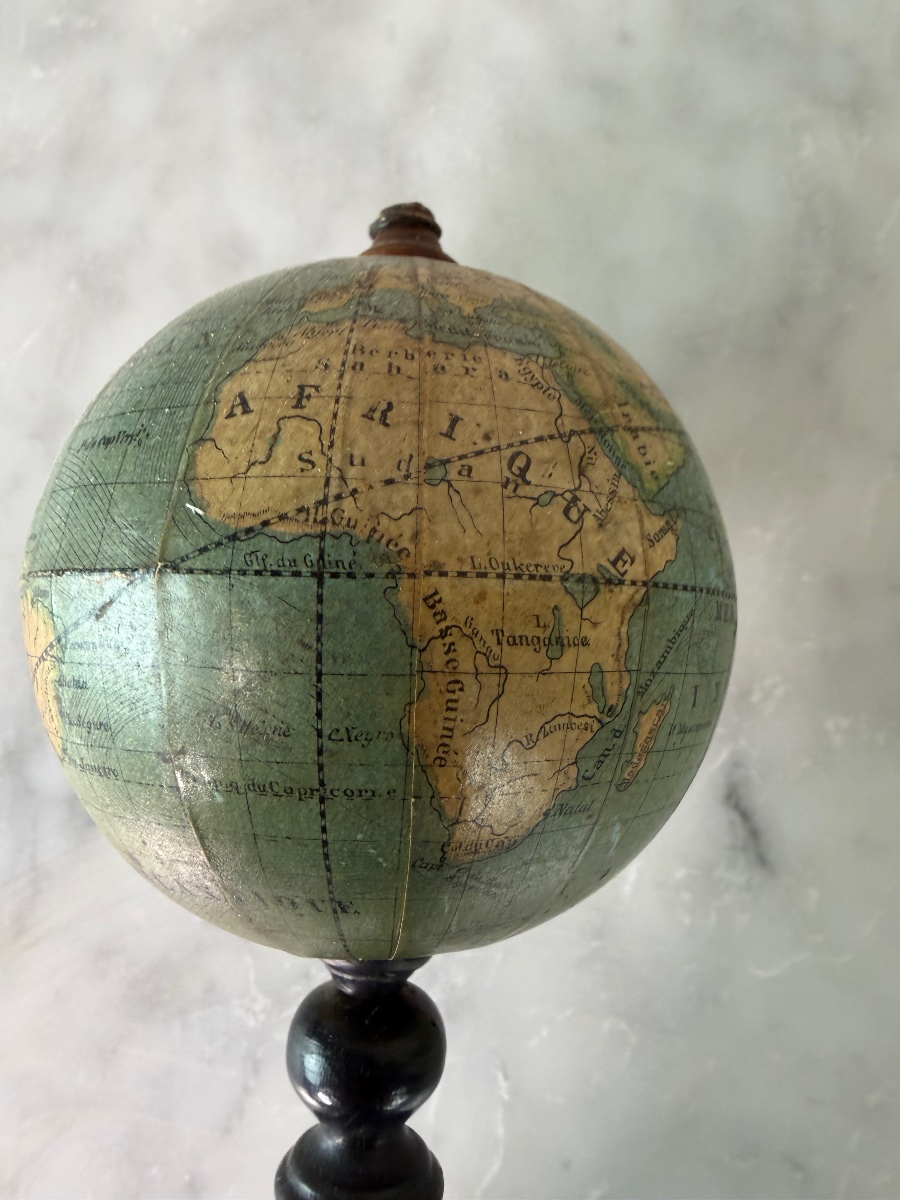 Miniature Globe, Vivien De Saint-martin, Hachette & Cie, Circa 1890-photo-2