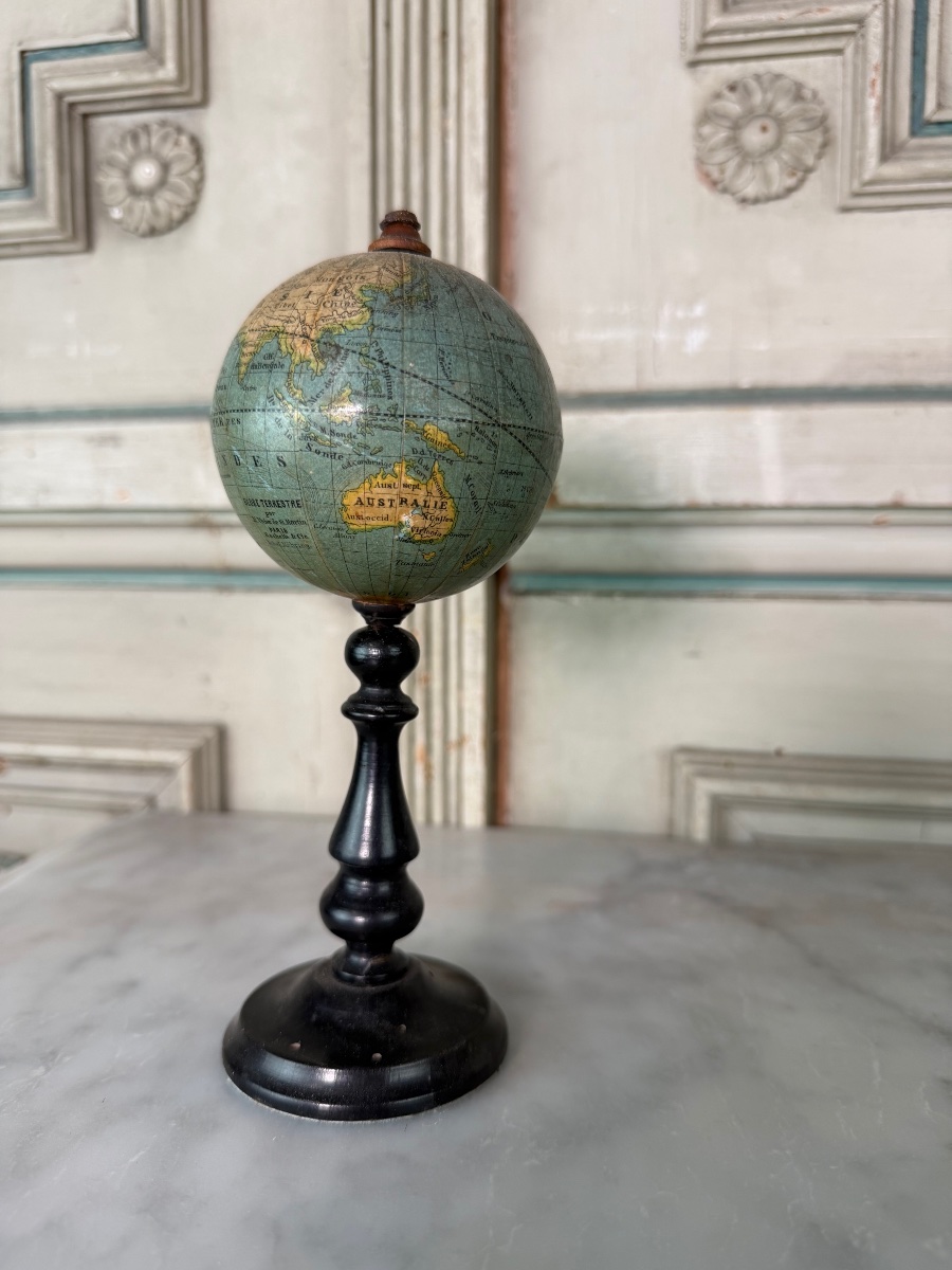 Miniature Globe, Vivien De Saint-martin, Hachette & Cie, Circa 1890-photo-4