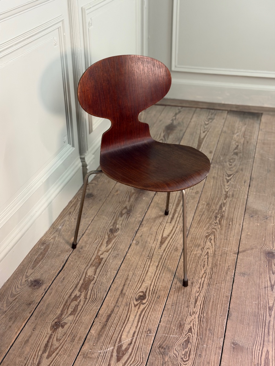 Arne Jacobsen For Fritz Hansen, “ant” Chair, Model 3100, First Three-legged Version, -photo-2