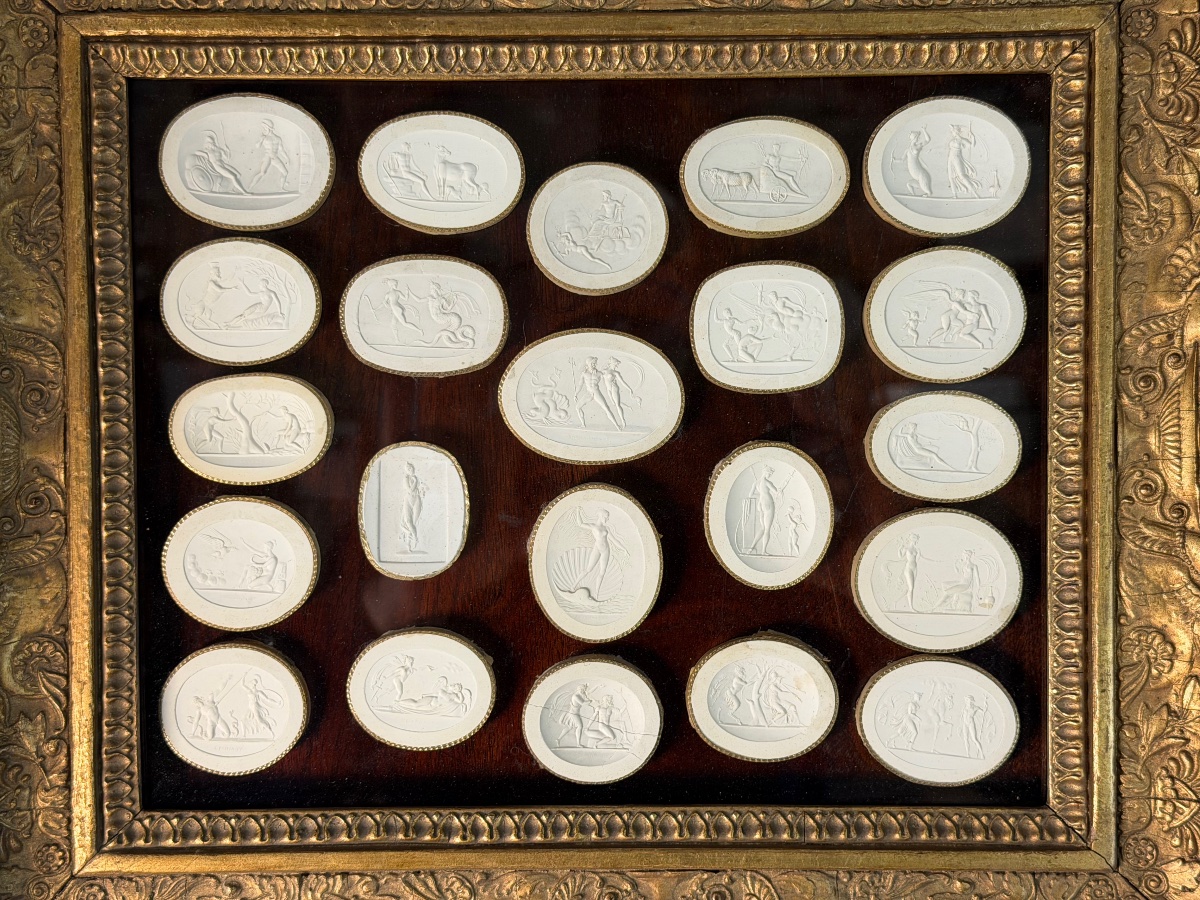 Collection Of Cast Engravings, Souvenirs From The Grand Tour, Studio Of P. Paoletti, Ca. 1820-photo-3