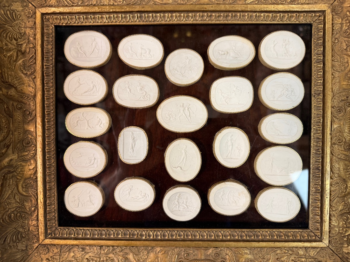 Collection Of Cast Engravings, Souvenirs From The Grand Tour, Studio Of P. Paoletti, Ca. 1820-photo-2