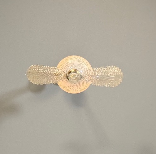 Venetian Chandelier Made Of Murano Glass And Brass, Circa 1950-photo-2