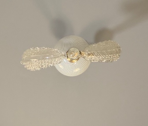 Venetian Chandelier Made Of Murano Glass And Brass, Circa 1950-photo-3